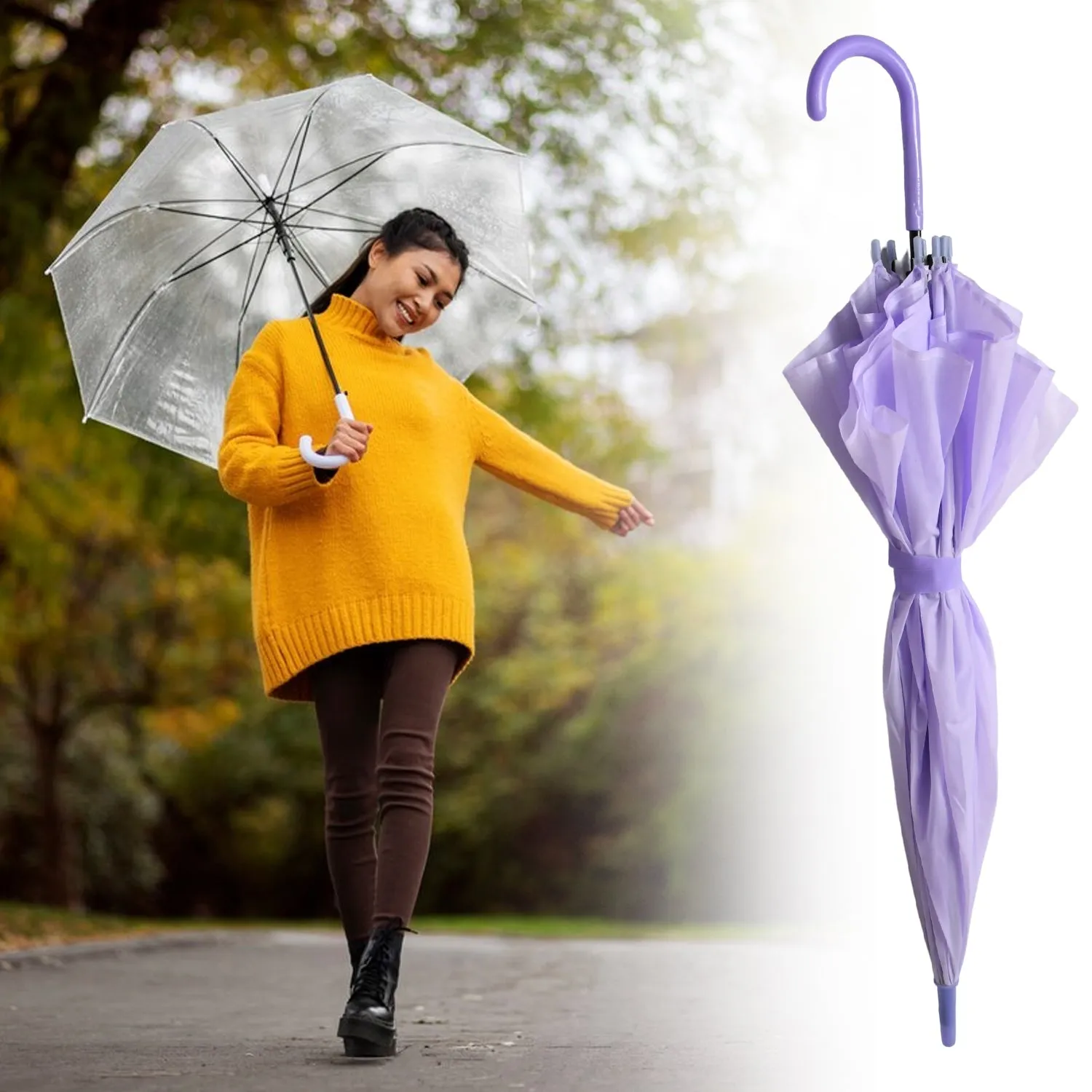 12741 Beautiful Umbrella Summer Sun and Rain ProtectionFoldable Cute Umbrella || UV Protection Rain Sun Umbrella || Travel Accessories || Umbrella for Children, Girls, and Boys (1 Pc)