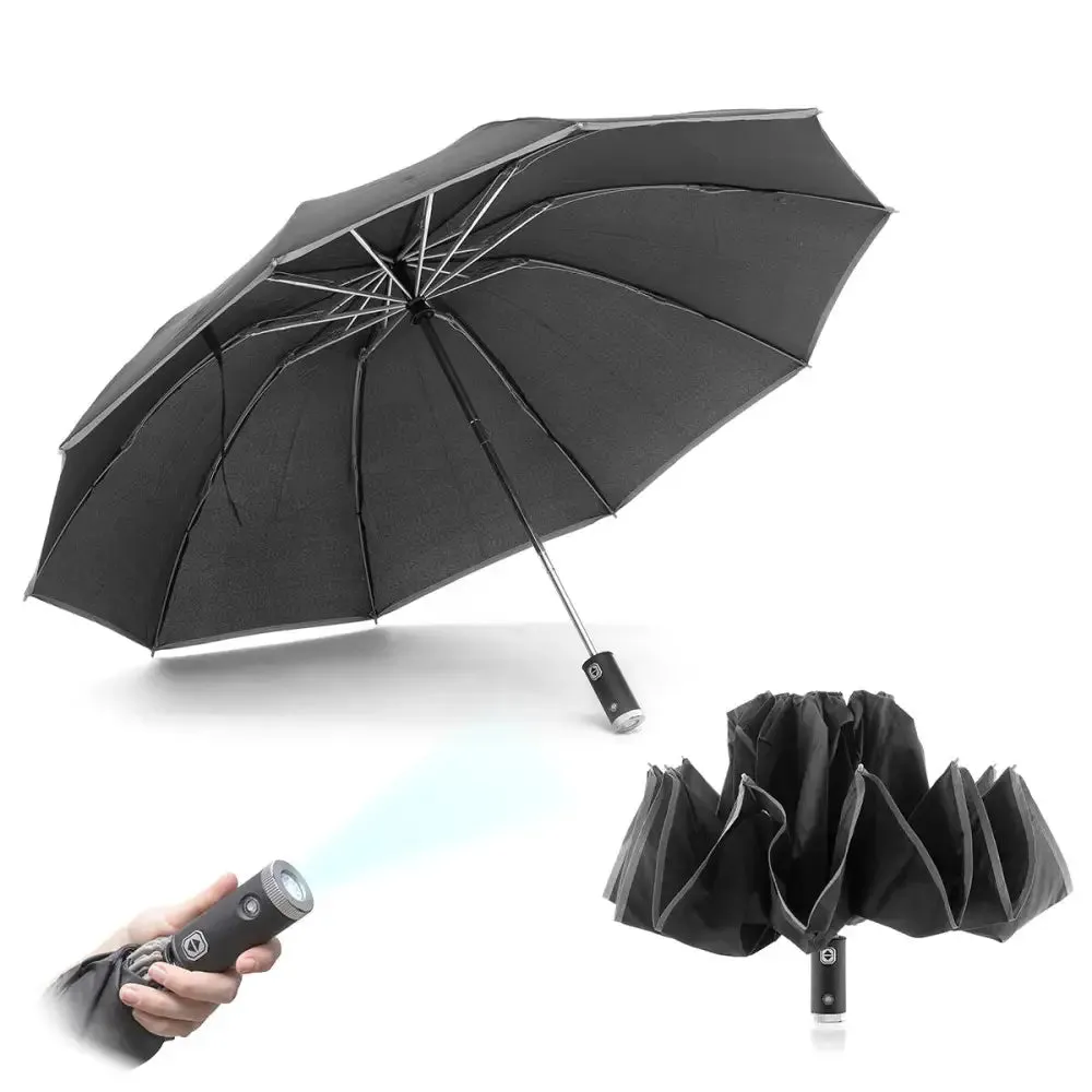 Folding Inverted Umbrella with Led Folbrella Innovagoods