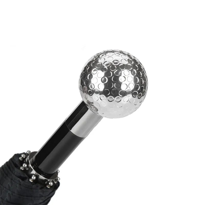 Golf Ball Folding Umbrella in Silver