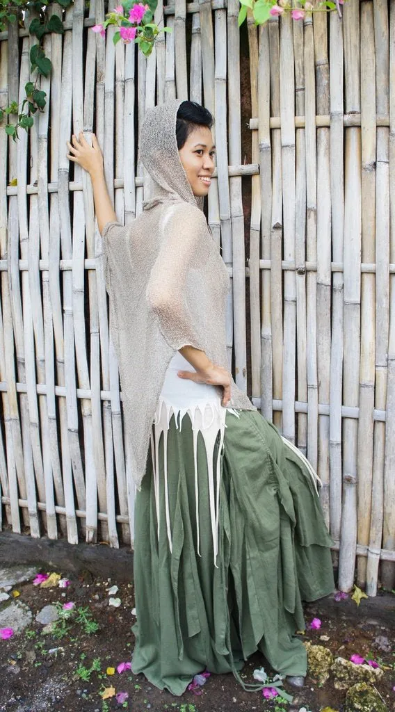 Hooded Net Poncho