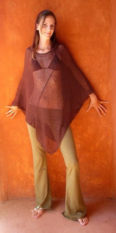 Hooded Net Poncho