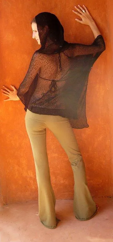 Hooded Net Poncho