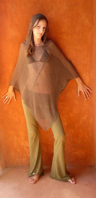 Hooded Net Poncho