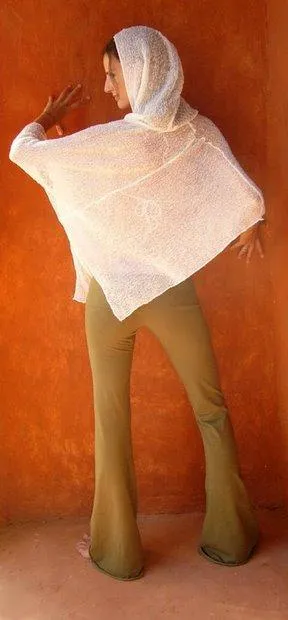 Hooded Net Poncho