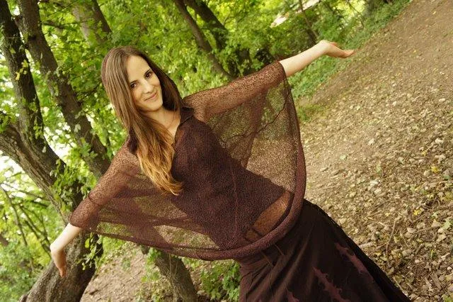 Hooded Net Poncho