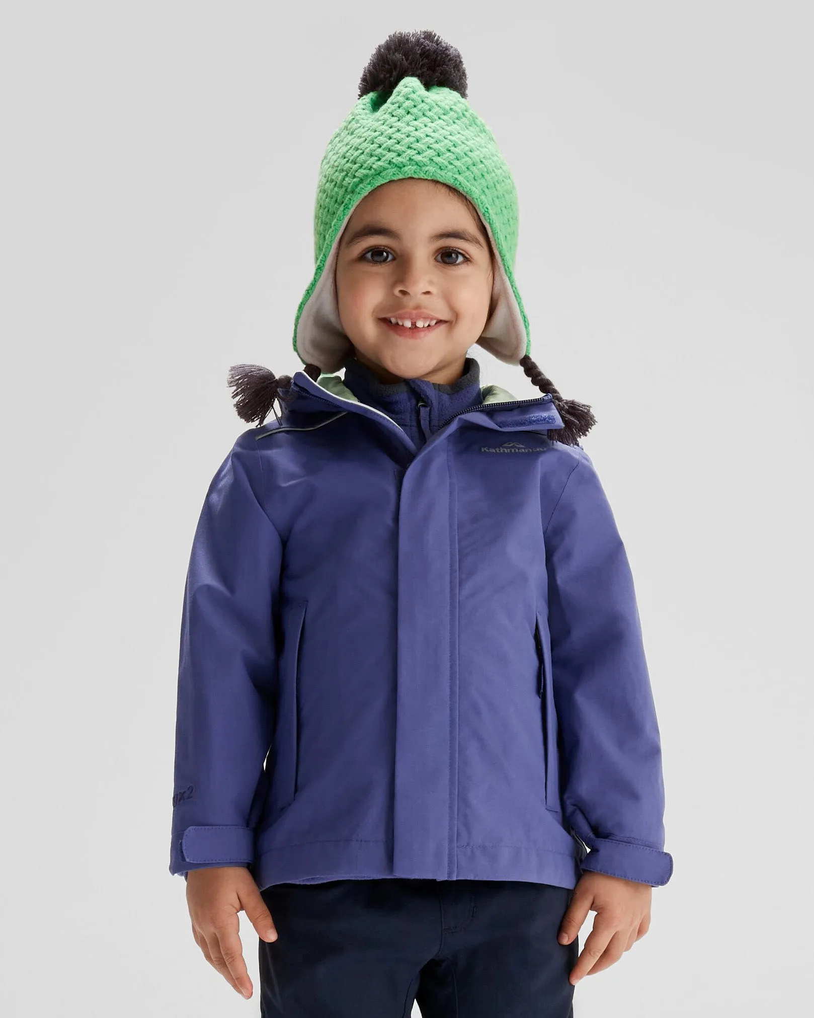 Kids' Andulo 2-layer Rain Jacket - Horizon Line