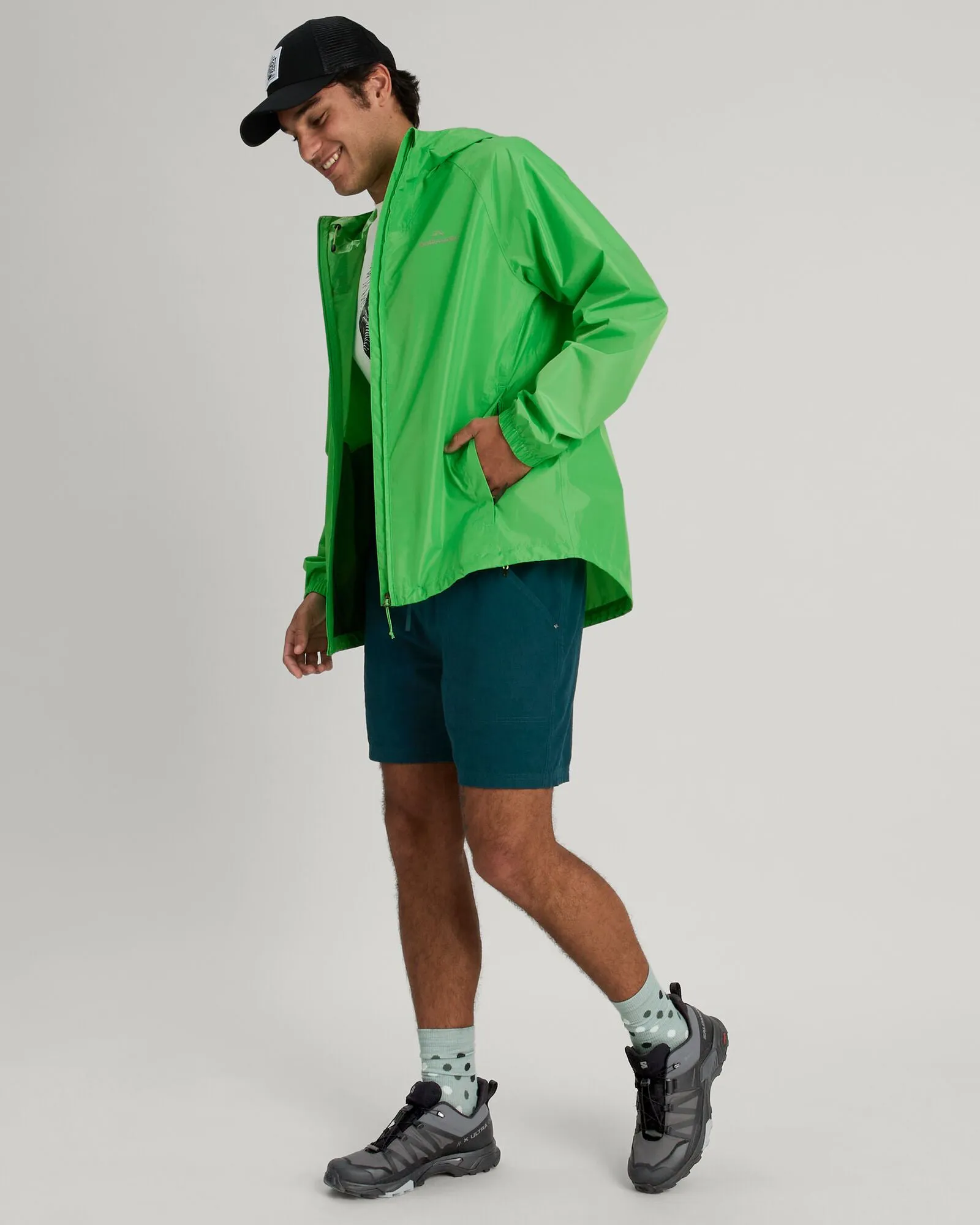 Men's Pocket-it 2-layer Rain Jacket - Lizzard