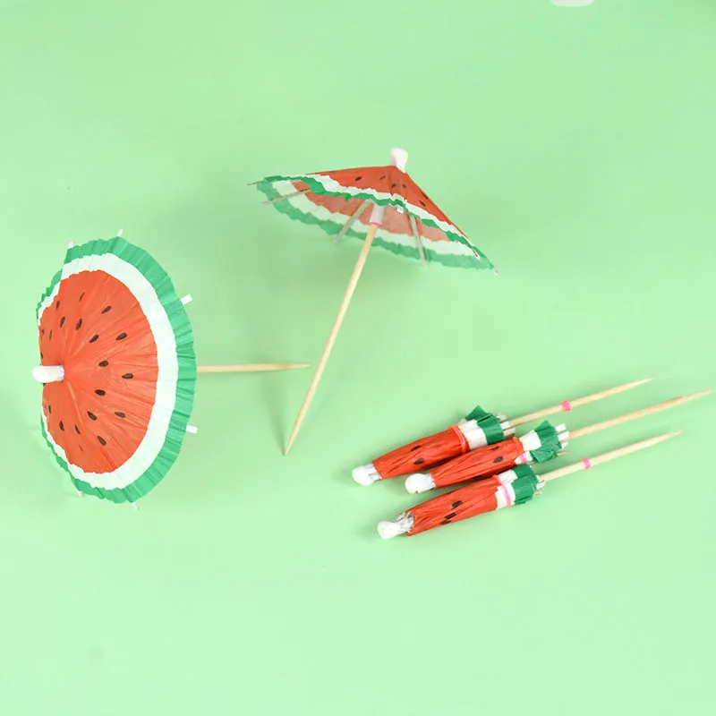 Paper Umbrella Cake Toppers