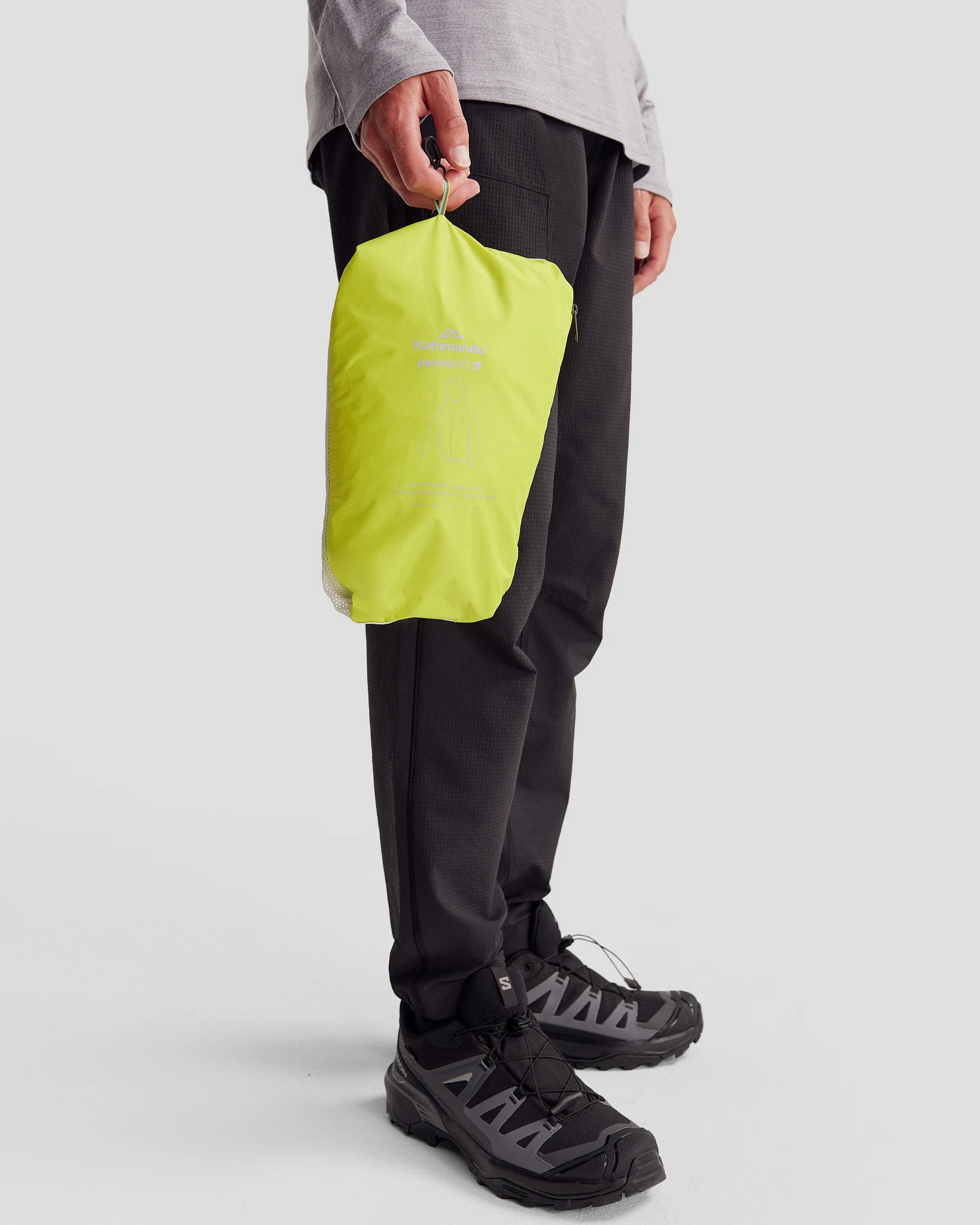 Pocket-it 2L Men's Rain Jacket v4 - Bright Moss