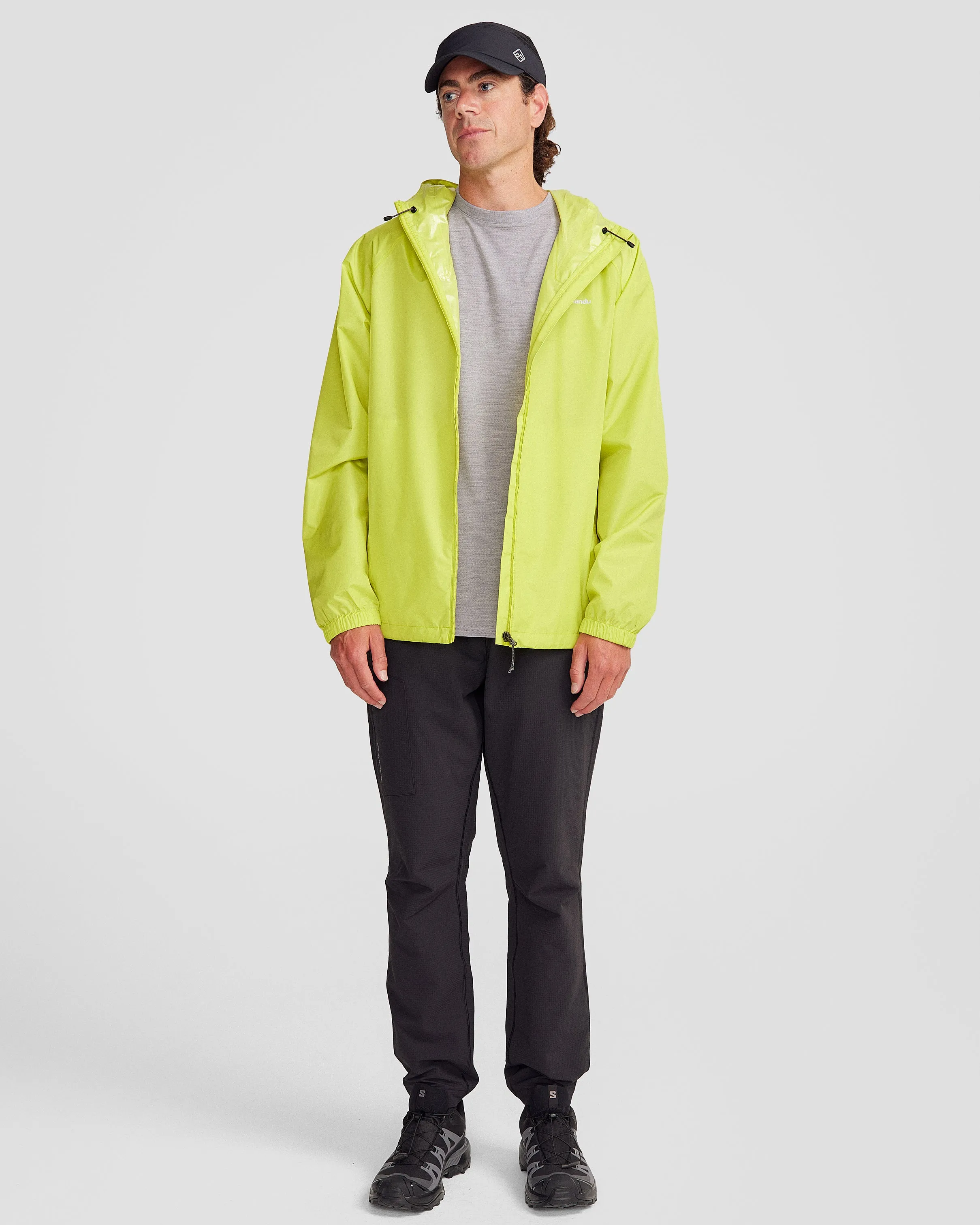 Pocket-it 2L Men's Rain Jacket v4 - Bright Moss