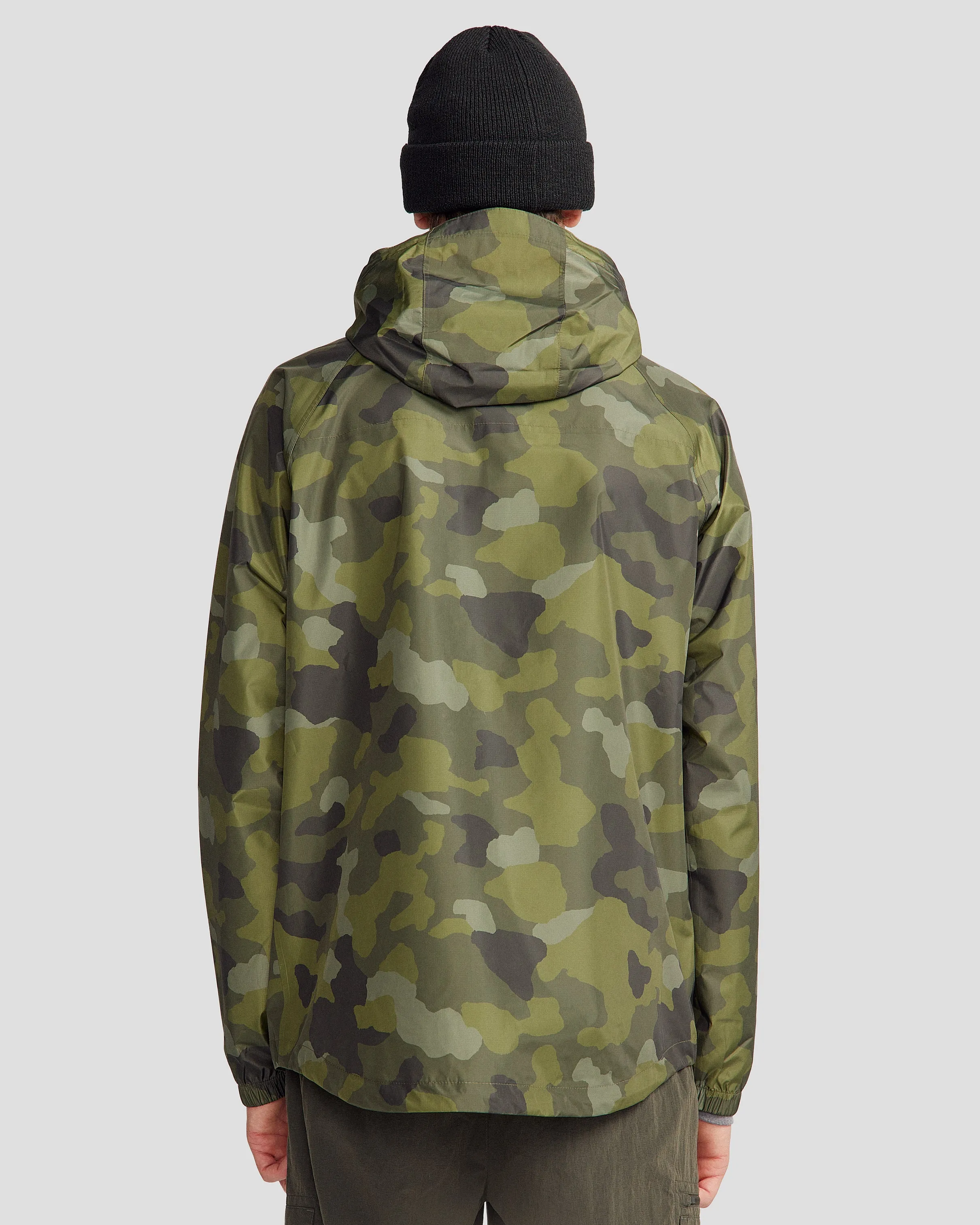 Pocket-it 2L Men's Rain Jacket v4 - Light Moss Tree Camo Print