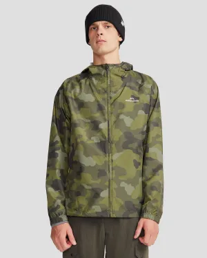 Pocket-it 2L Men's Rain Jacket v4 - Light Moss Tree Camo Print