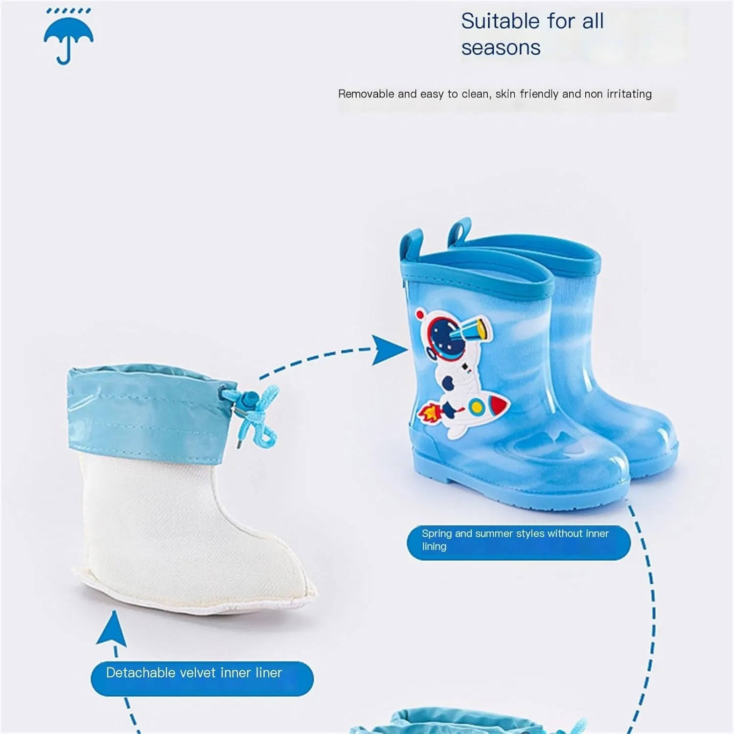 Toddler Rainboots Kids Rain Boots Waterproo Rubber Boots Waterproo Boots For Boys Toddler Rain Boot For Girls