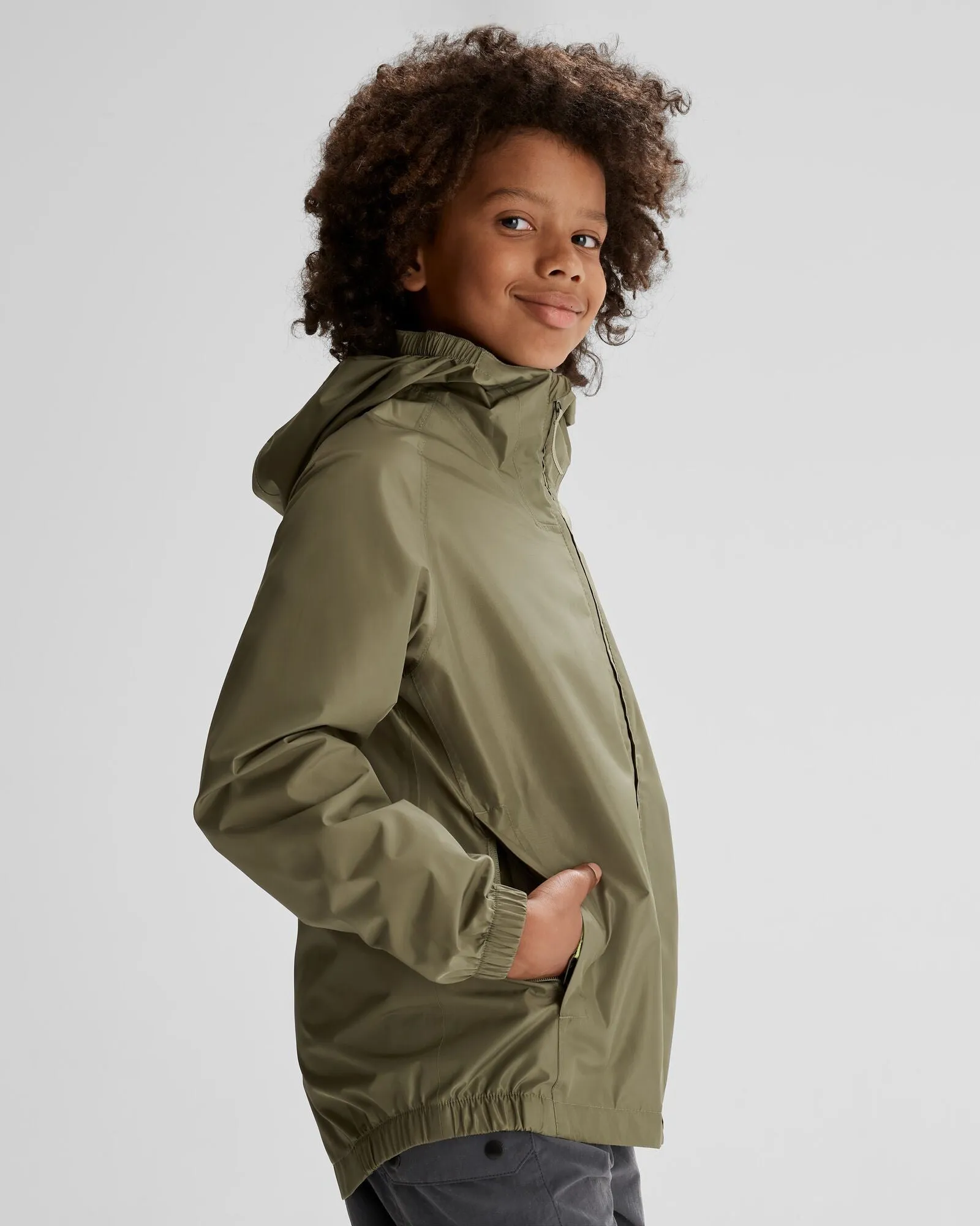 Youth Pocket-it 2-layer Rain Jacket - Beech